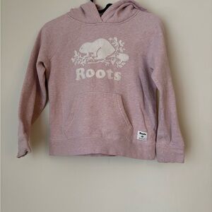 Roots Kids Light Pink Hoodie Large